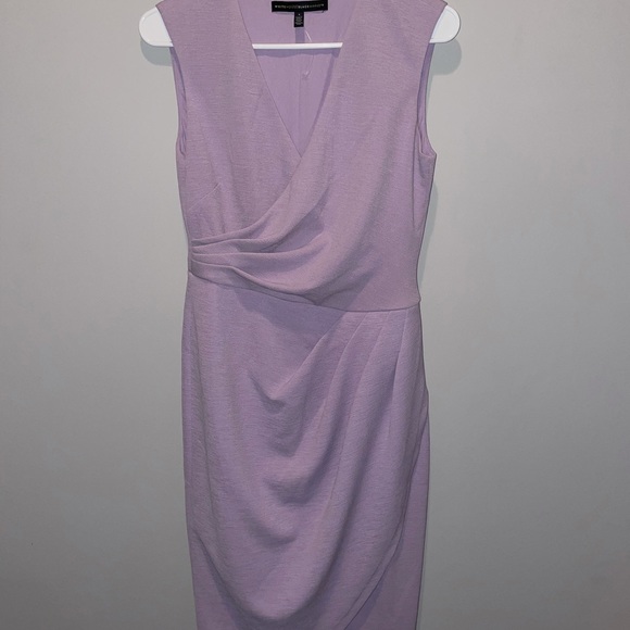 NWOT White House Black Market Purple Wrap Dress 4 - Picture 11 of 11